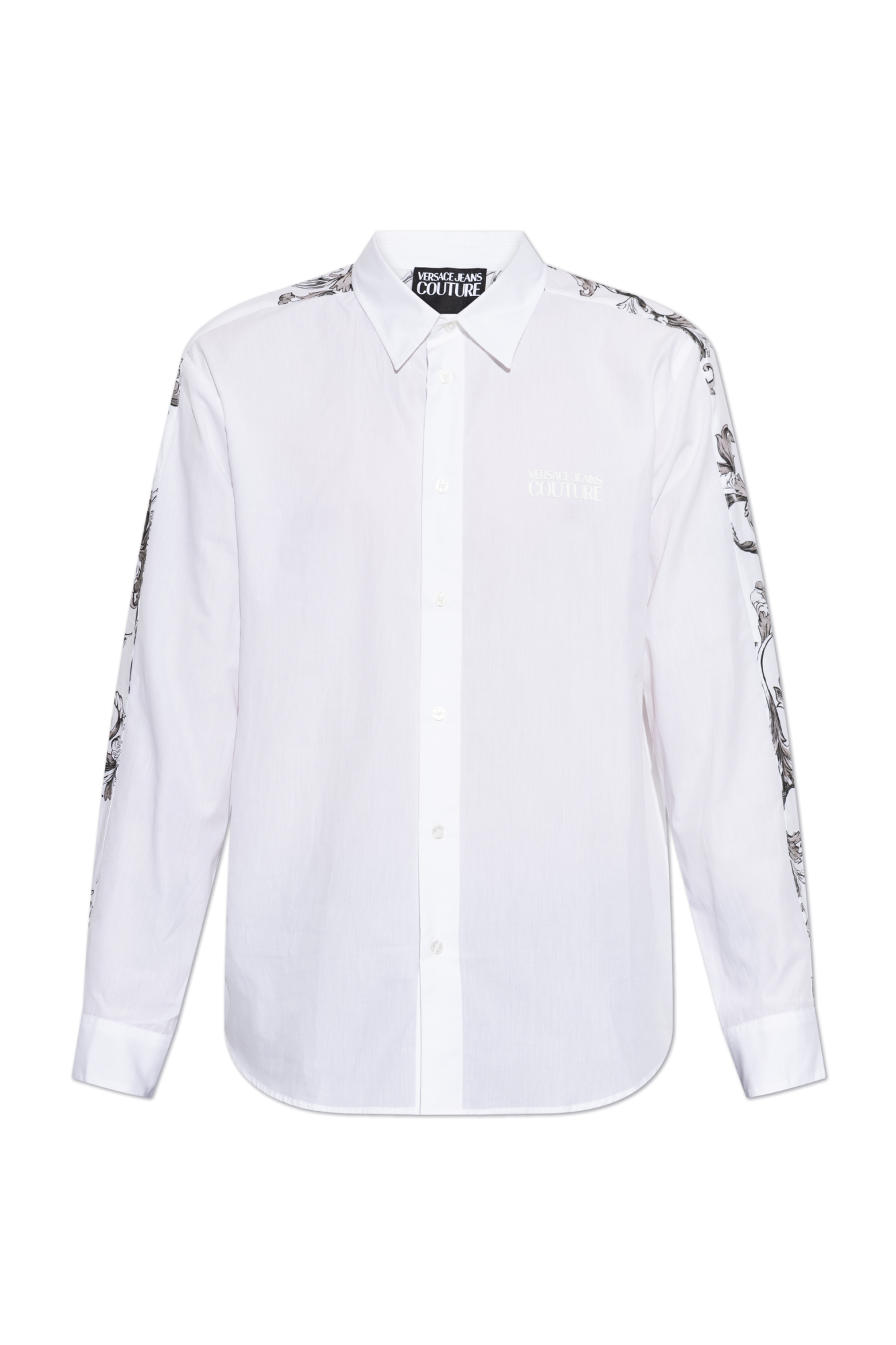 White Shirt with logo patch Versace Jeans Couture - Vitkac Italy